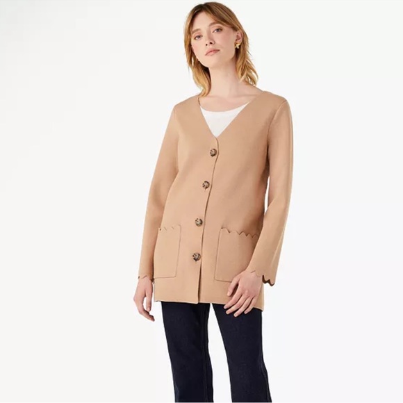 kate spade Jackets & Blazers - Kate Spade Scalloped Sweater Blazer